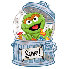 Oscar The Grouch in Trash Can Musical Snow Globe