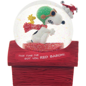 Snoopy and Red Baron Musical Snow Globe