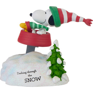 Snoopy Sledding Rocking Musical