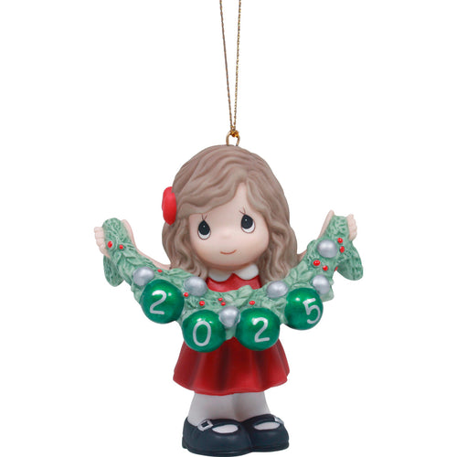 Deck The Halls Dated Girl Ornament - Pre Order