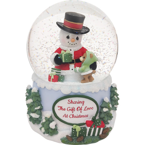 Sharing The Gift Of Love At Christmas Annual Snowman Musical Snow Globe Pre-Order