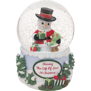 Sharing The Gift Of Love At Christmas Annual Snowman Musical Snow Globe Pre-Order