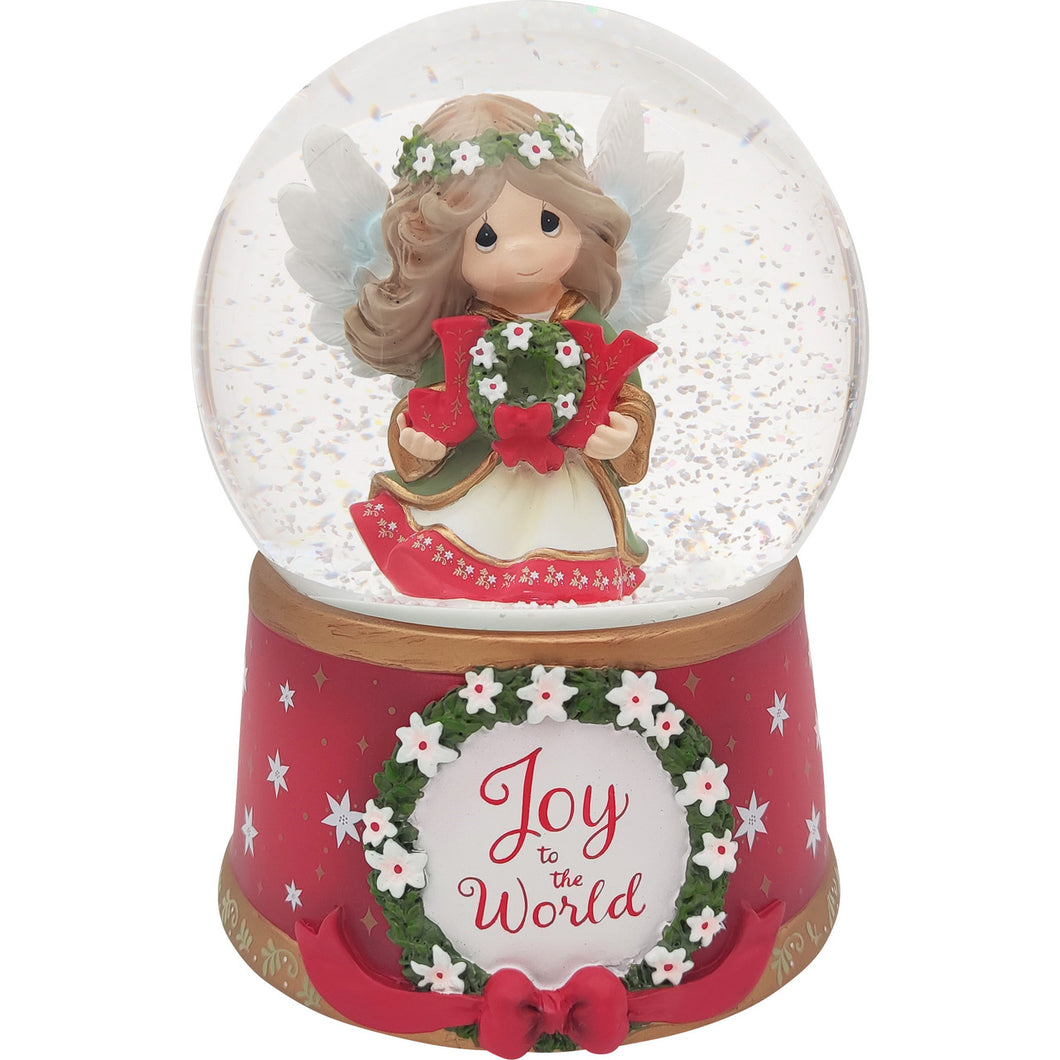 Joy To The World Annual Angel Musical Snow Globe Pre-Order