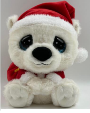 Holiday Polar Bear Plush – Kris PREORDER