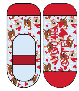 Rudolph the Red Nose Reindeer -  Rudolph and Clarice Ballet Socks Preorder