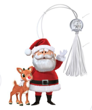 Rudolph the Red Nose Reindeer  And Santa Ornament Preorder