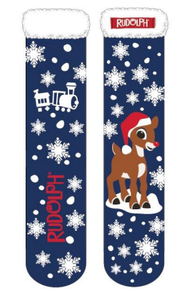 Rudolph the Red Nose Sherpa Socks PREORDER