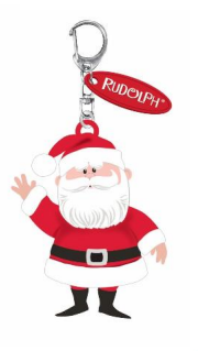 Rudolph the Red Nose Reindeer -  Santa Keychain Preorder