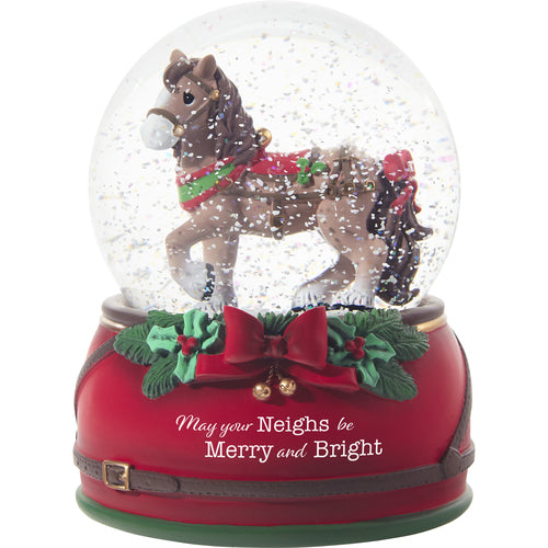 May Your Neighs Be Merry And Bright – Snow Globe